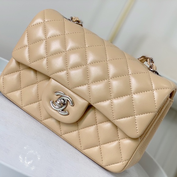CHANEL Handbags - New [rare] CC beige mini rectangular